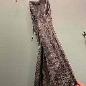 Silver/metallic Zara trafafluc dress size XS